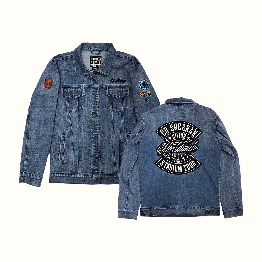 Ed sheeran divide worlwide jean jacket